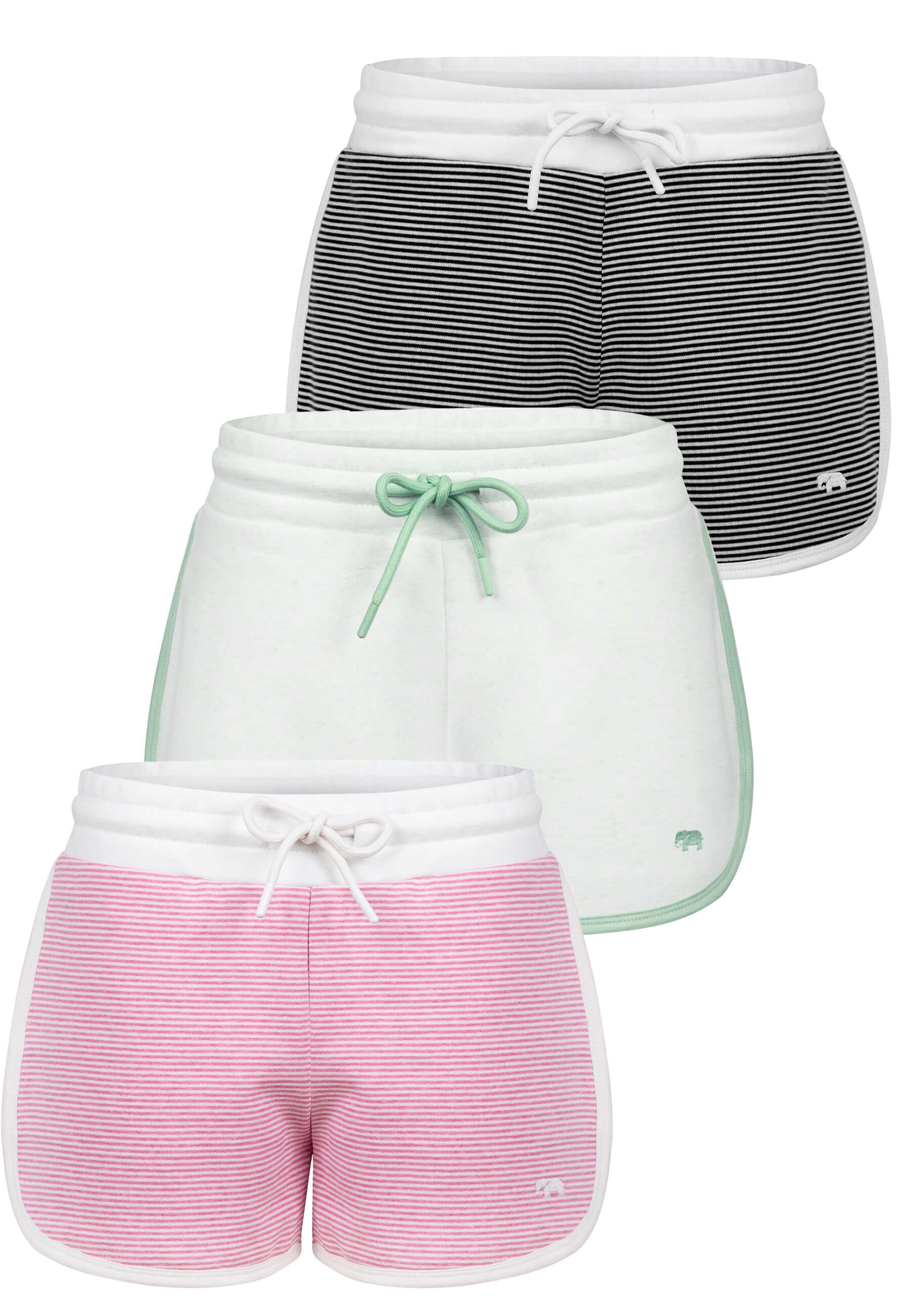 Black-Lightpink-Lightgreen