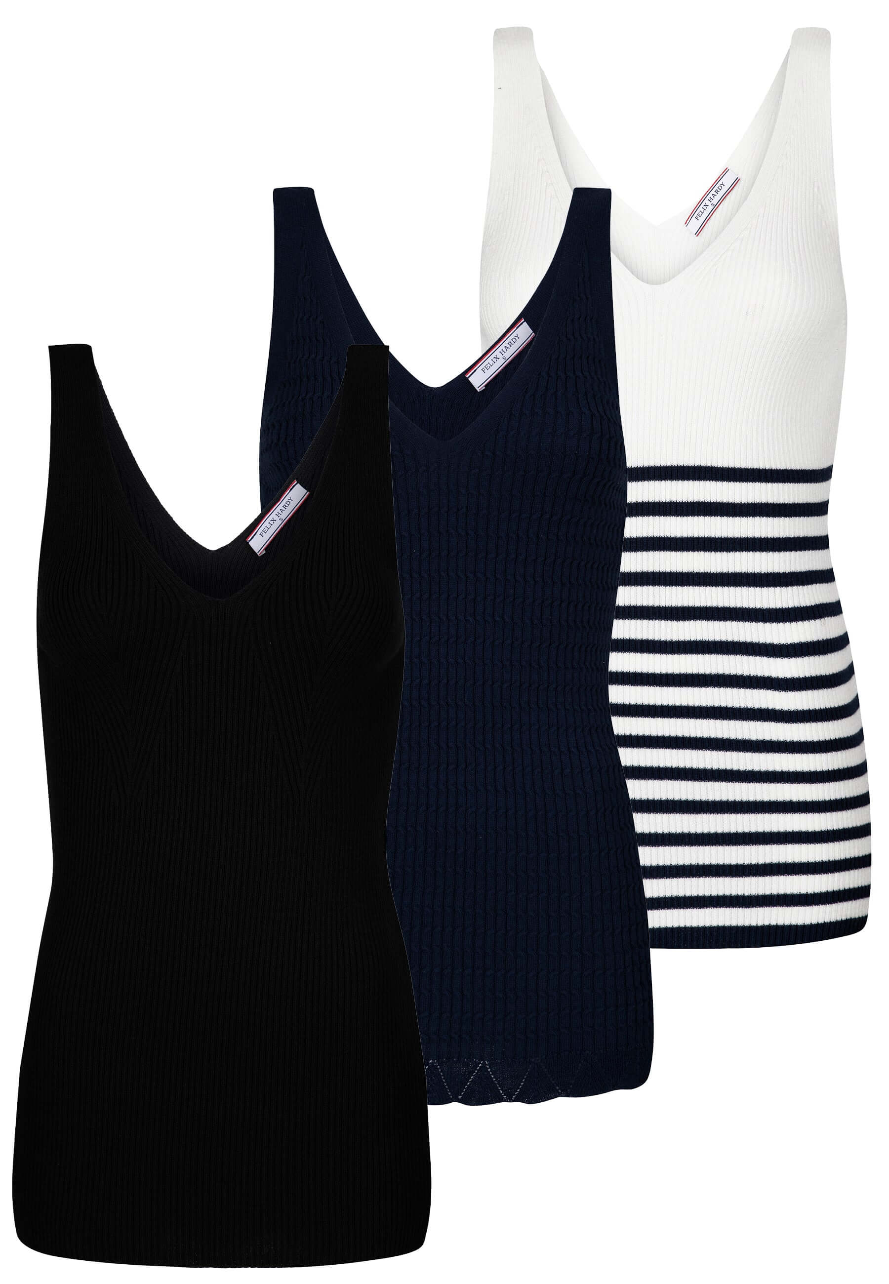 Black-Navy-Ecru