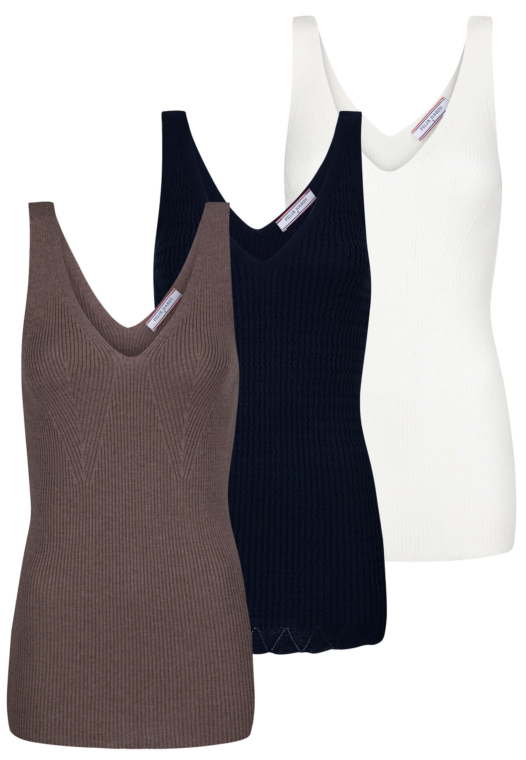 Brown-Navy-Ecru