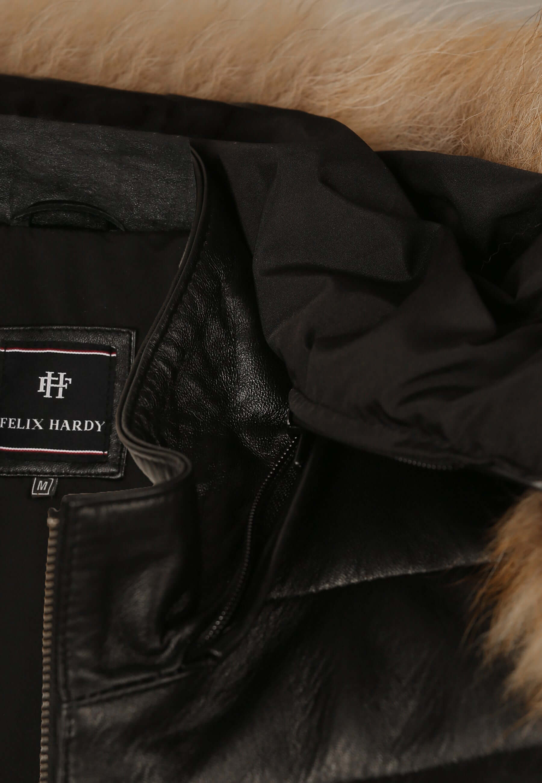 Full-Zip Leather Hooded Jacket – Felix Hardy