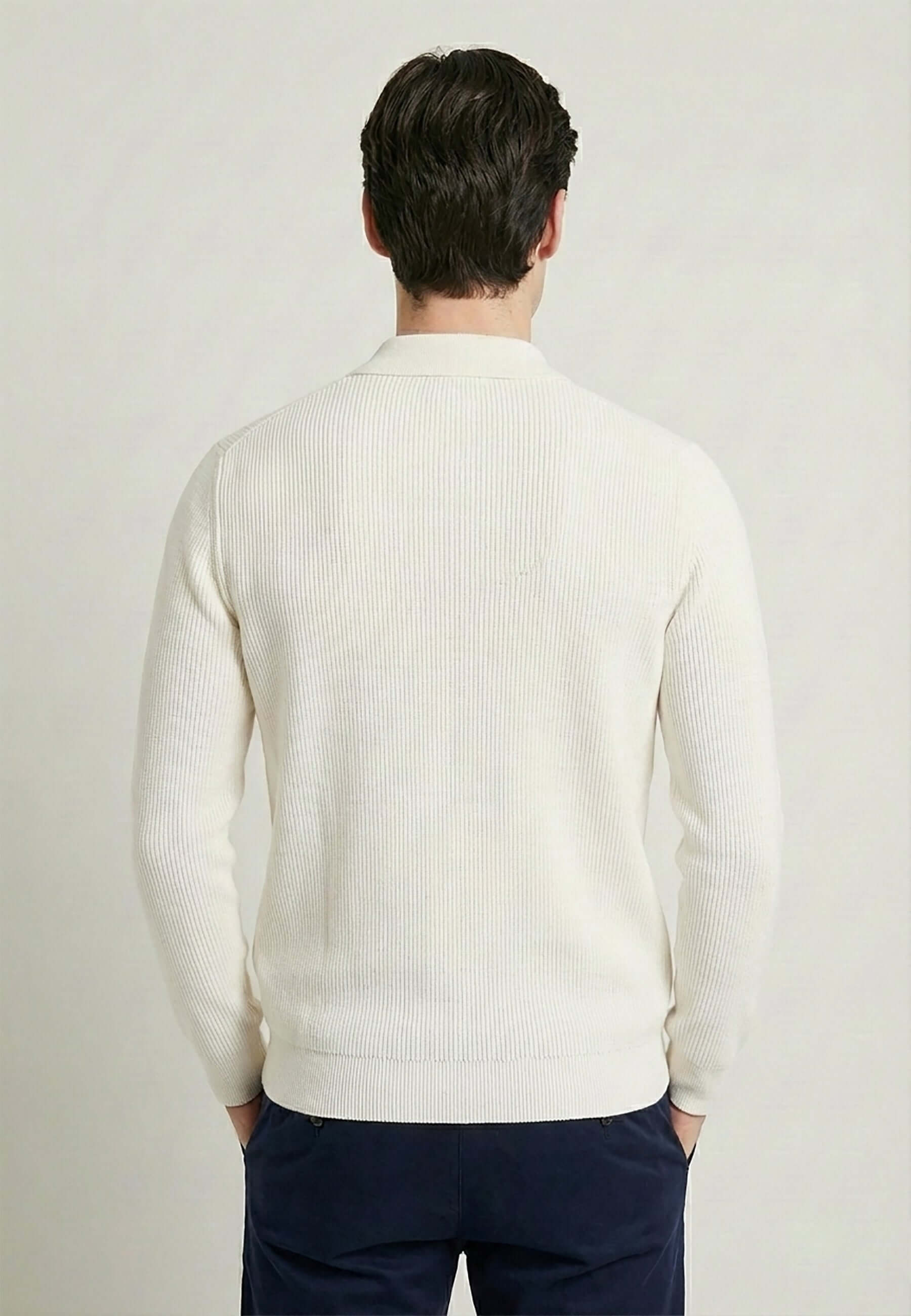 Full Zipper Knitted Cardigan