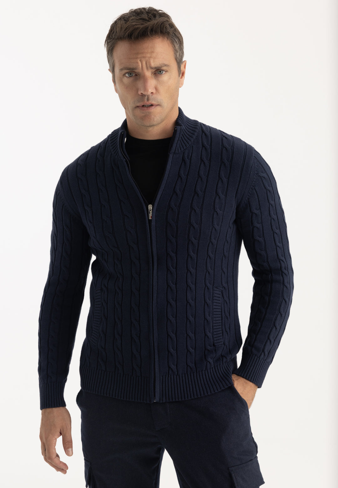 Men’s Cable Knit Cardigan