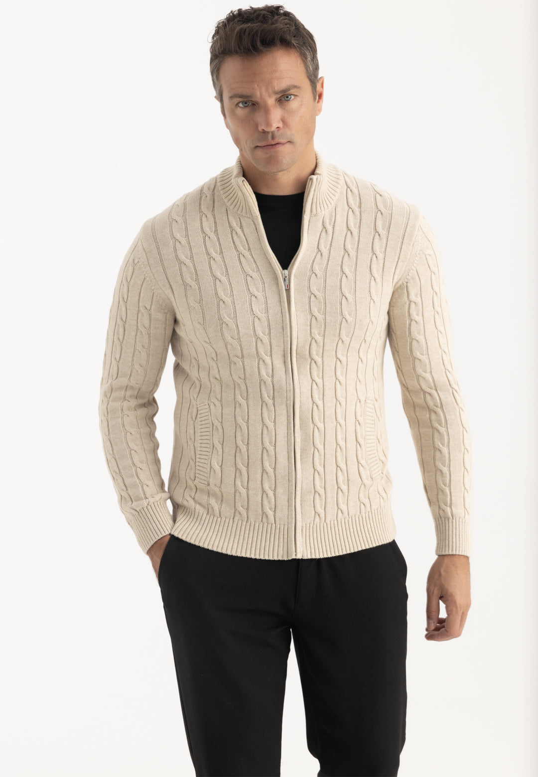Men’s Cable Knit Cardigan
