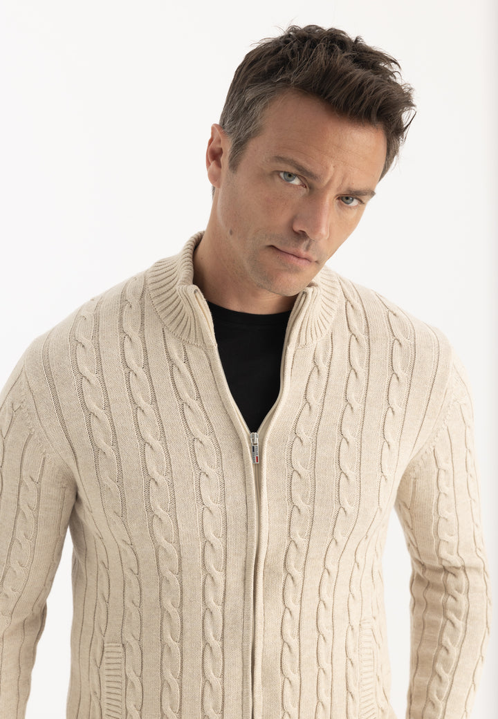 Men’s Cable Knit Cardigan