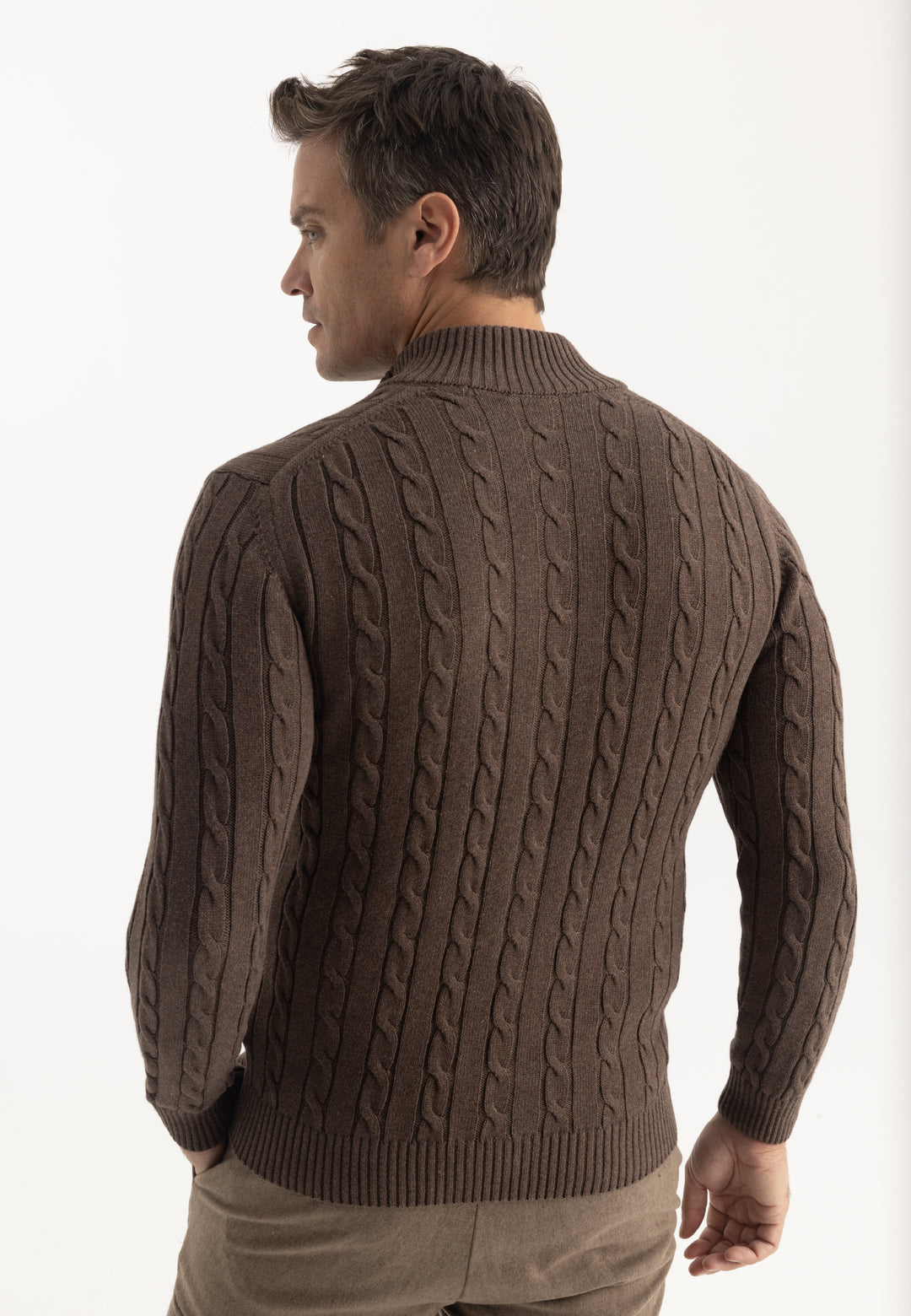Men’s Cable Knit Cardigan