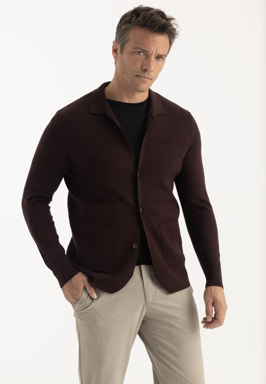 Men’s Knitted Blazer Cardigan