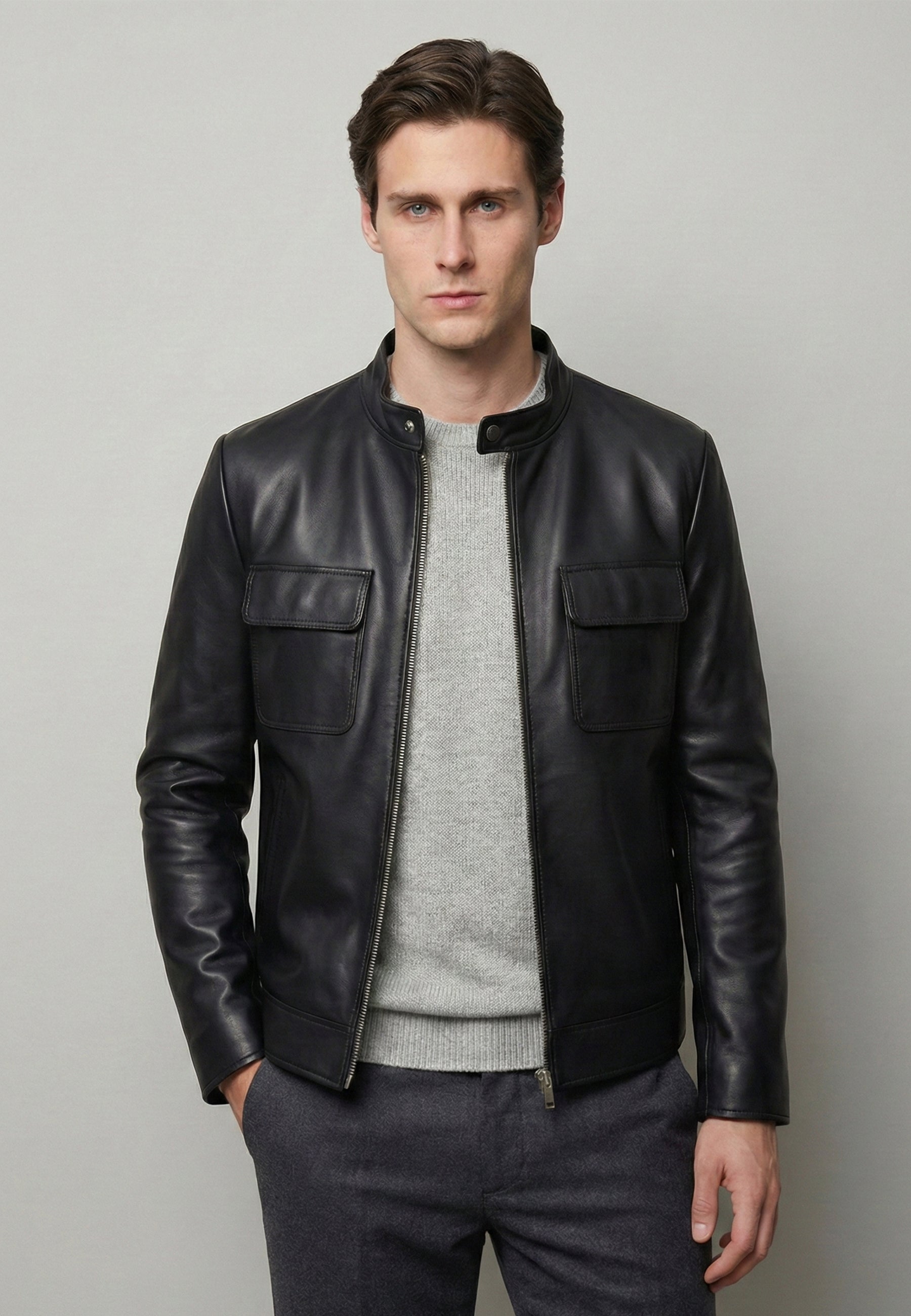 Leather Classic Jacket Full Zip – Felix Hardy