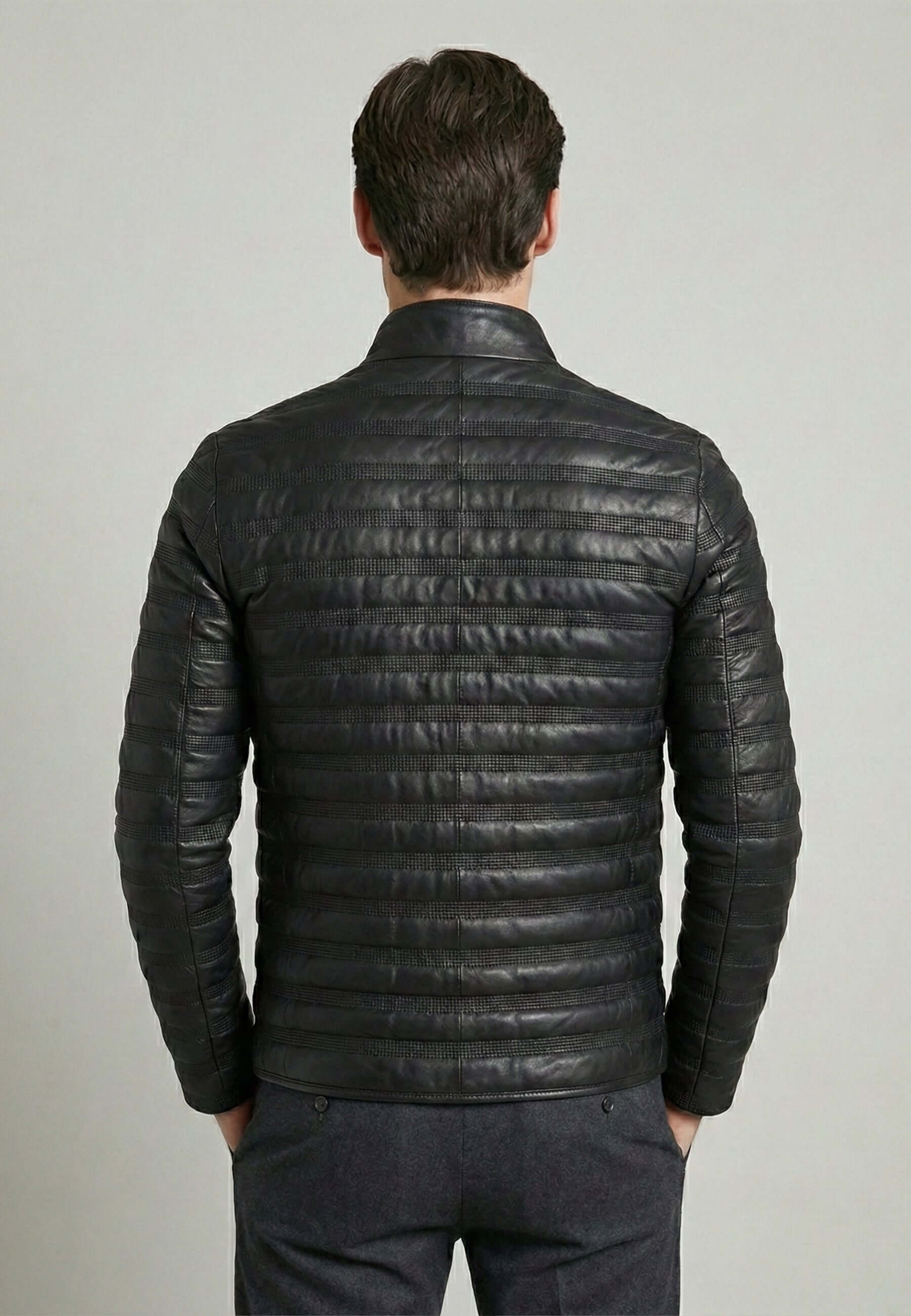 Full Zip Leather Sport Jacket | Modern Leather Outerwear – Felix Hardy