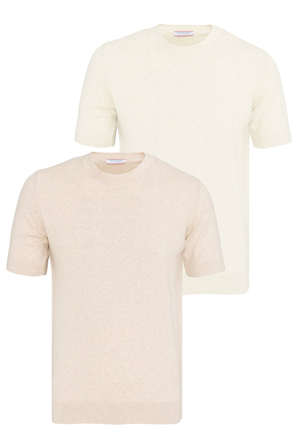 2 Packs Basic Knit T-Shirt