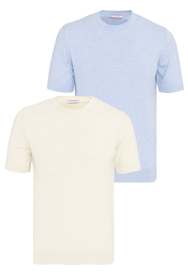 2 Packs Basic Knit T-Shirt