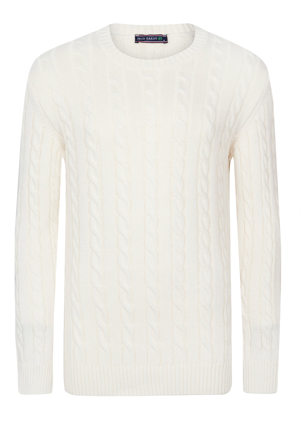Cable Knit Crew Neck Long Sleeve Pullover
