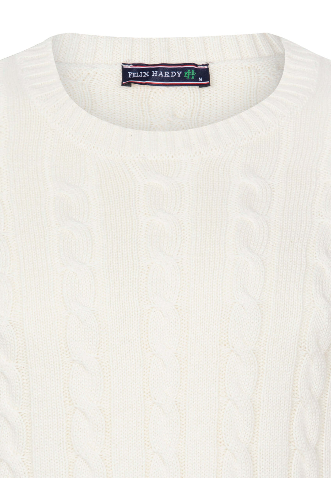 Cable Knit Crew Neck Long Sleeve Pullover