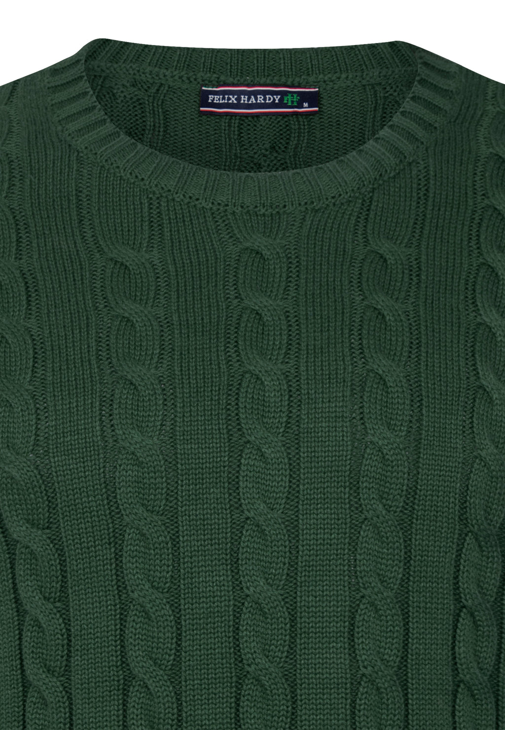 Cable Knit Crew Neck Long Sleeve Pullover