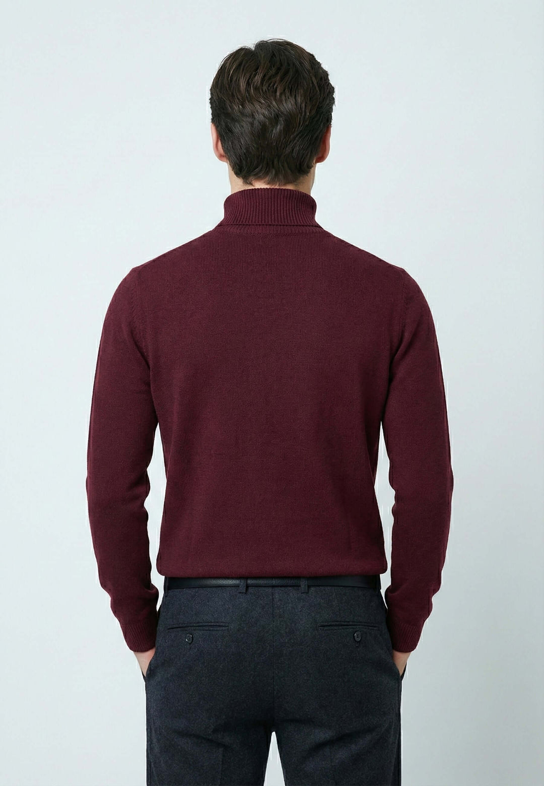Turtleneck Long Sleeve Pullover – Black