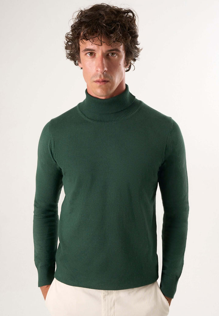 Turtleneck Long Sleeve Pullover – Black