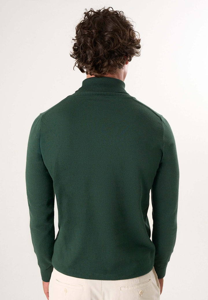 Turtleneck Long Sleeve Pullover – Black
