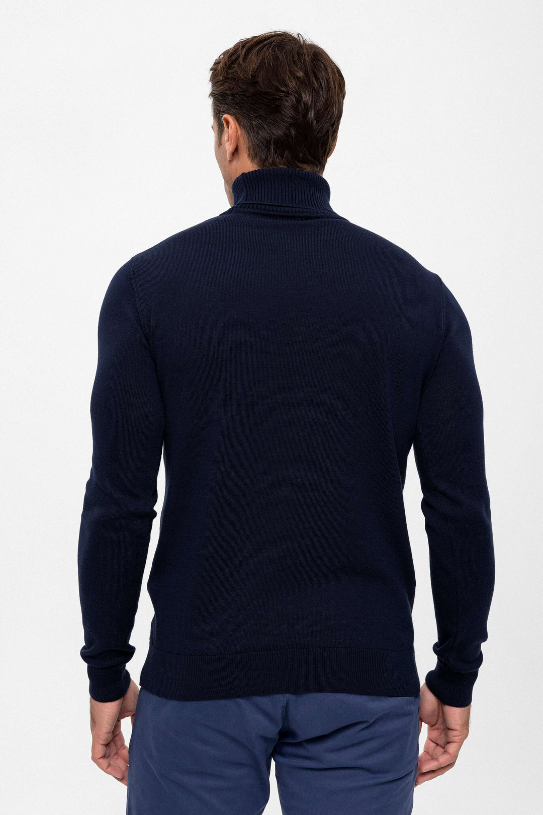 Turtleneck Long Sleeve Pullover – Black