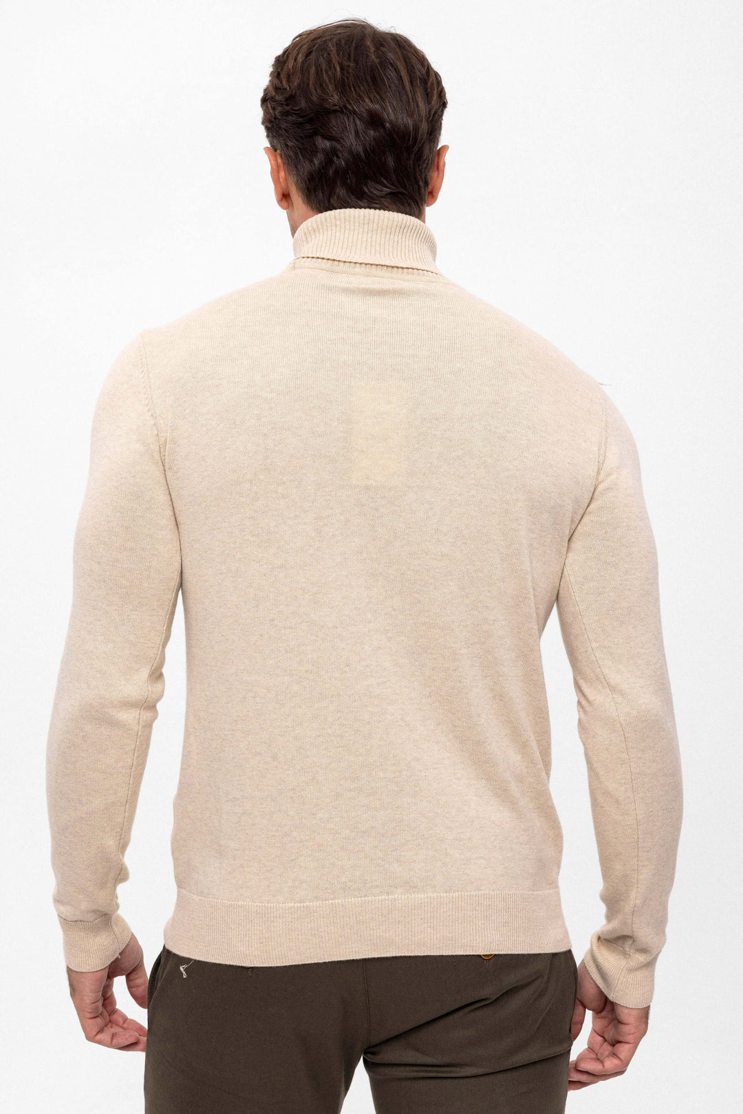 Turtleneck Long Sleeve Pullover – Black