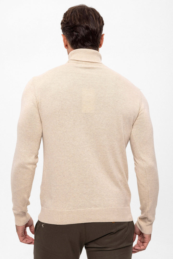 Turtleneck Long Sleeve Pullover – Black