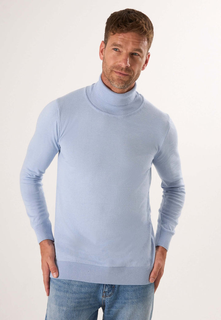 Turtleneck Long Sleeve Pullover – Black