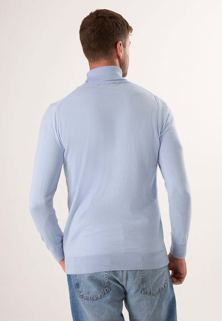 Turtleneck Long Sleeve Pullover – Black