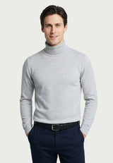 Turtleneck Long Sleeve Pullover – Black - Grey