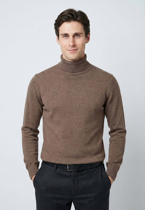 Turtleneck Long Sleeve Pullover – Black
