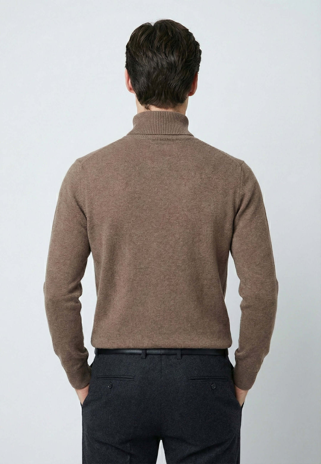 Turtleneck Long Sleeve Pullover – Black