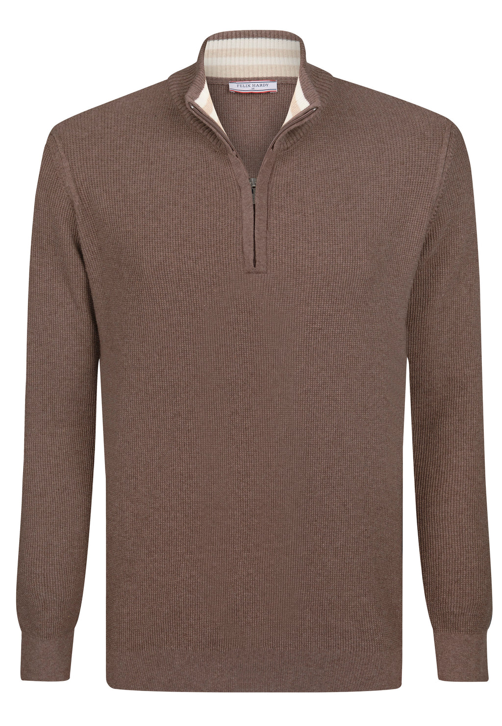High Neck Half Zipper Long Sleeve Pullover