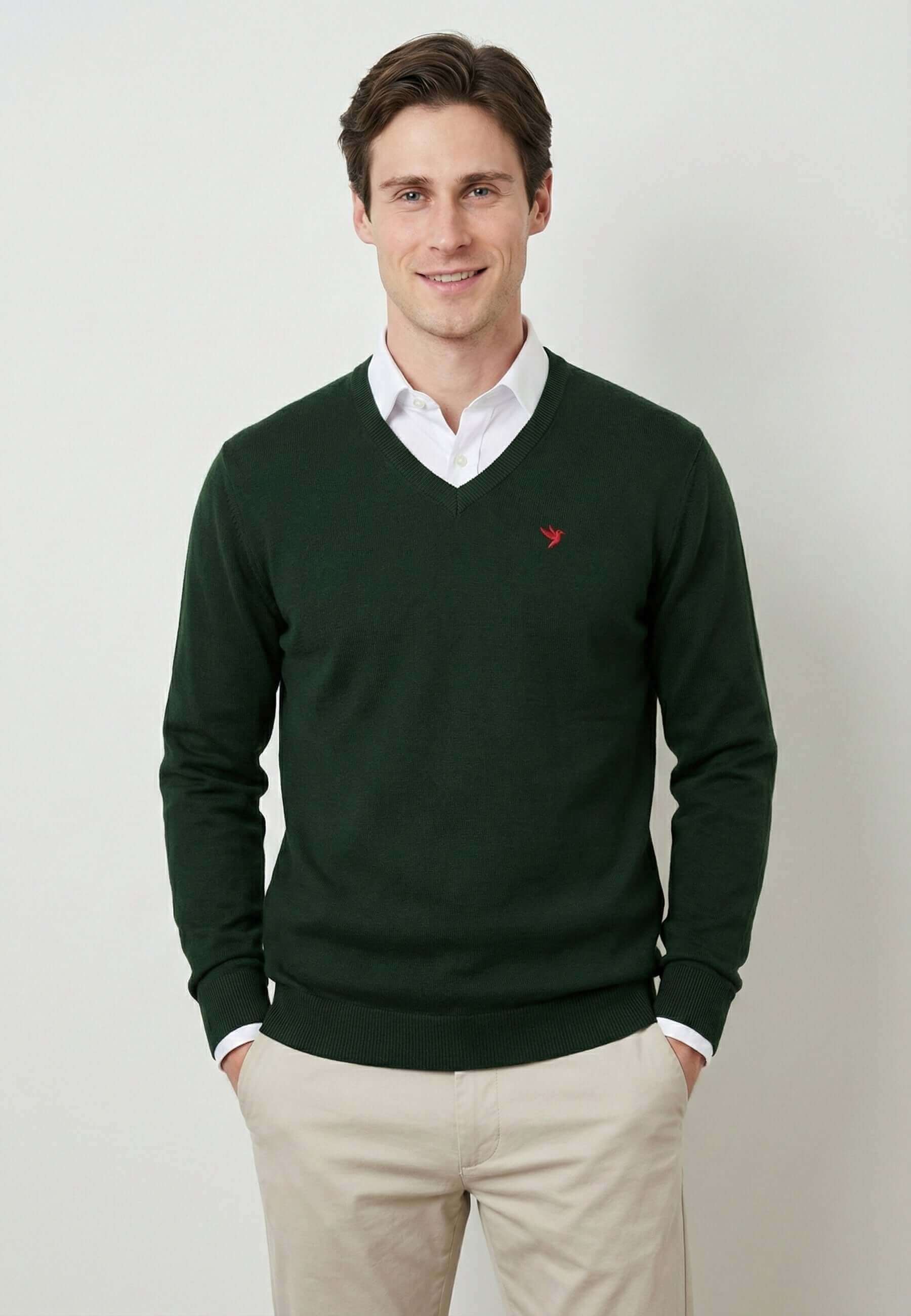 V-Neck Long Sleeve Pullover