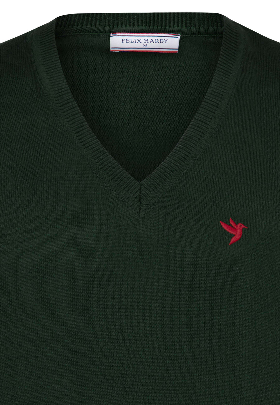 V-Neck Long Sleeve Pullover - Green