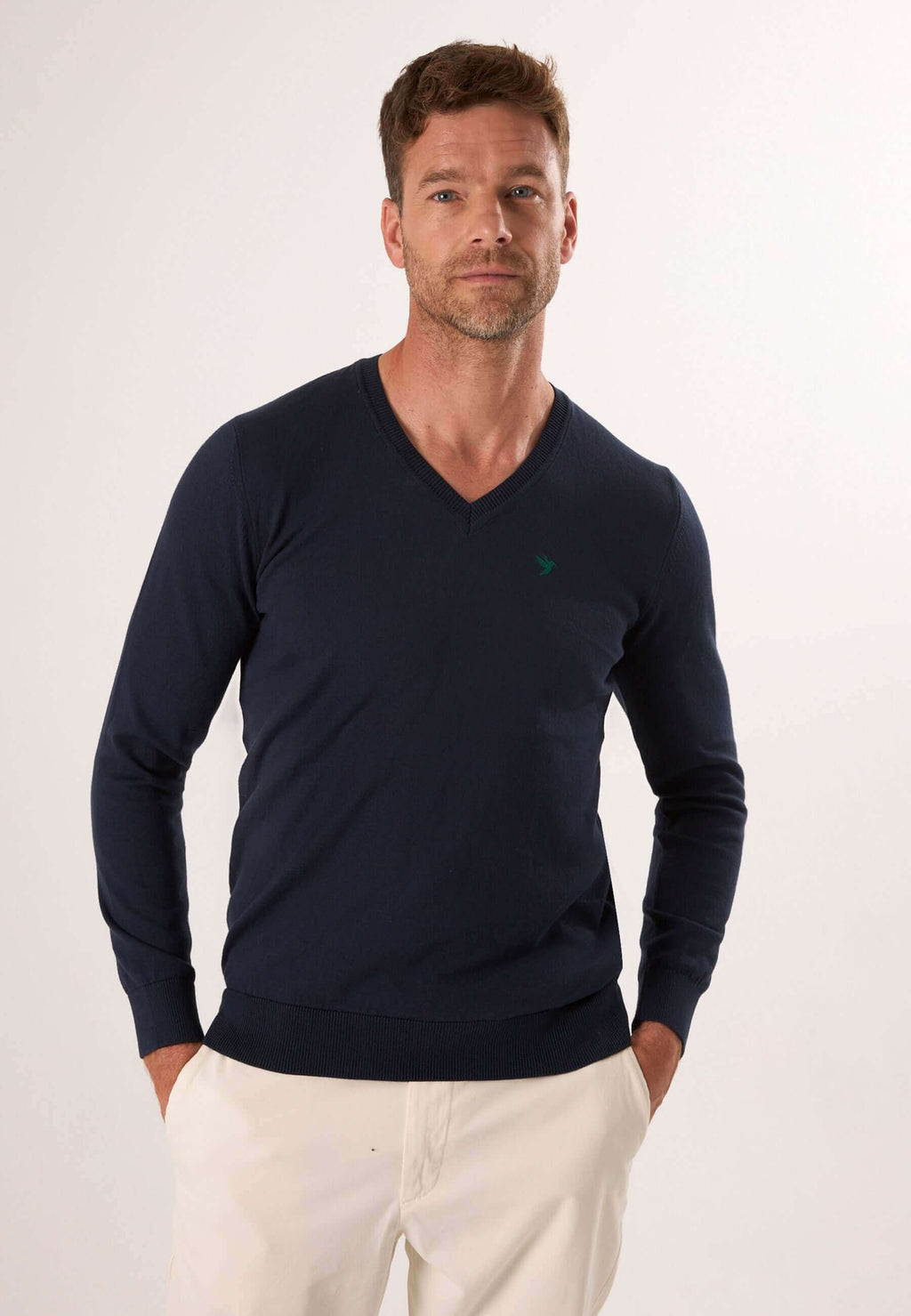V-Neck Long Sleeve Pullover