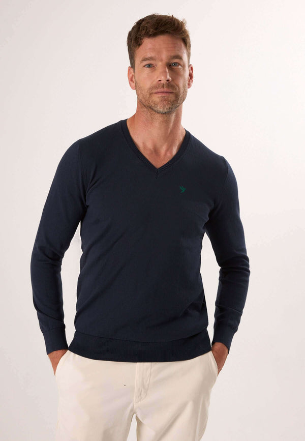 V-Neck Long Sleeve Pullover