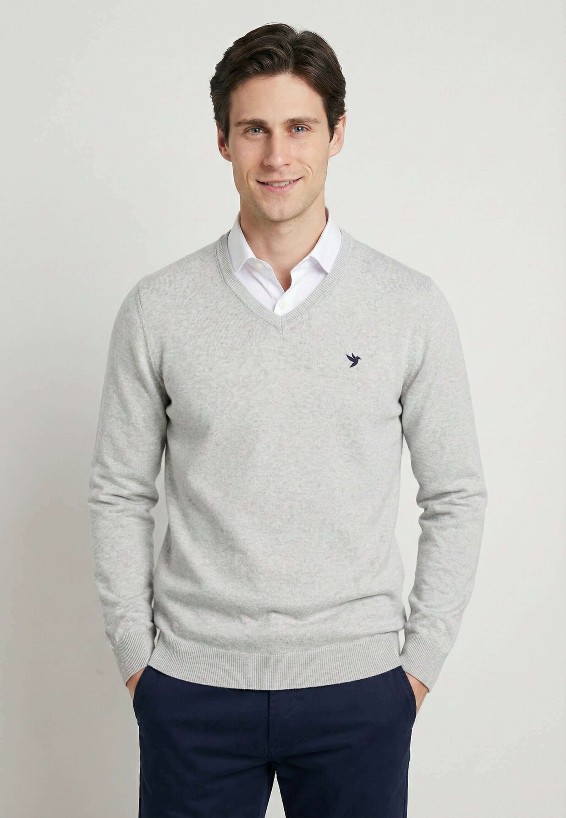 V-Neck Long Sleeve Pullover