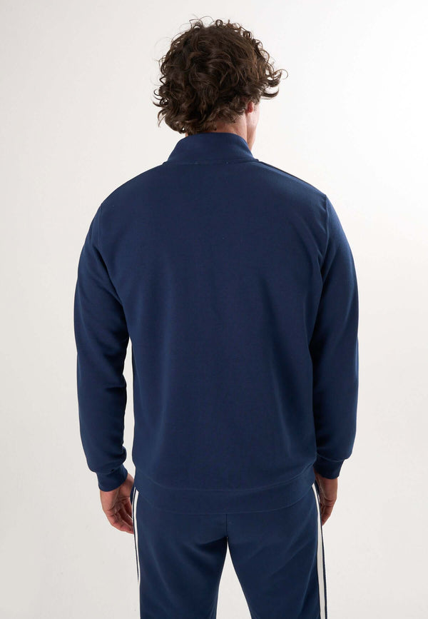 Full-Zipper High Collar Sweatshirt