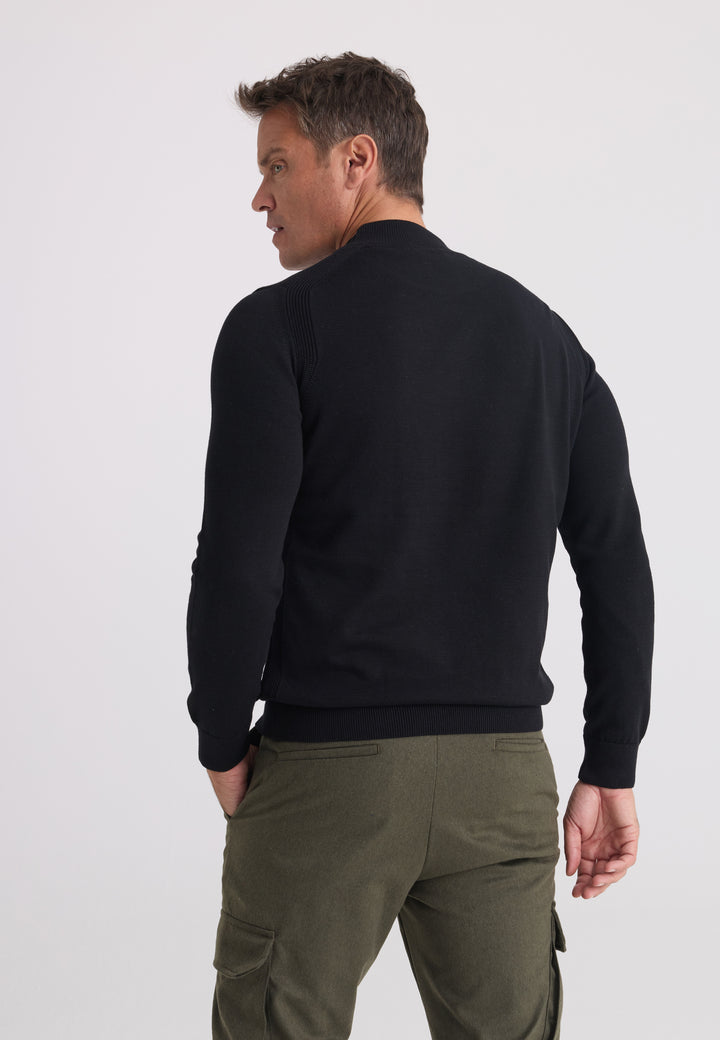 Men’s Half-Turtleneck Cotton Pullover