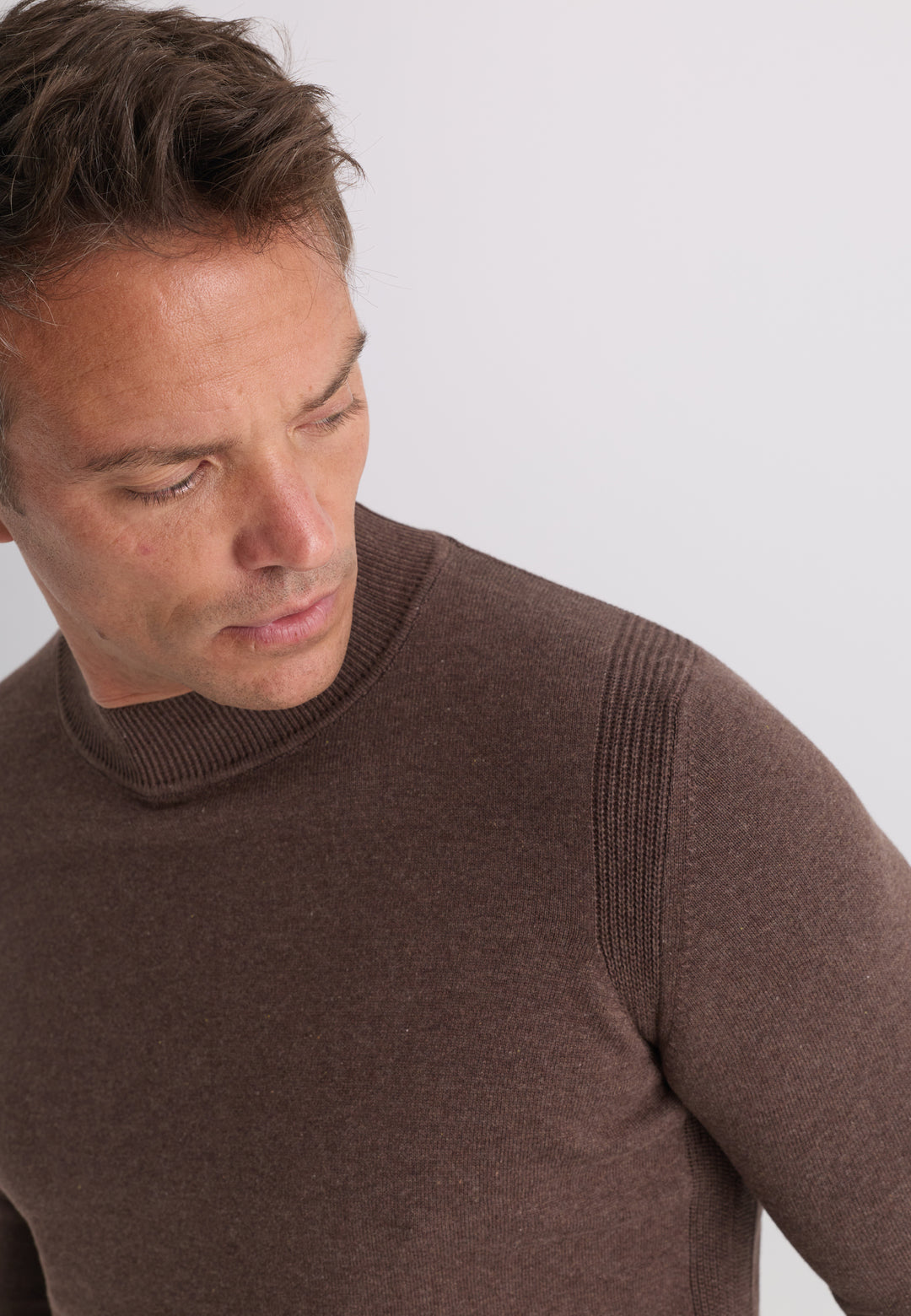 Men’s Half-Turtleneck Cotton Pullover