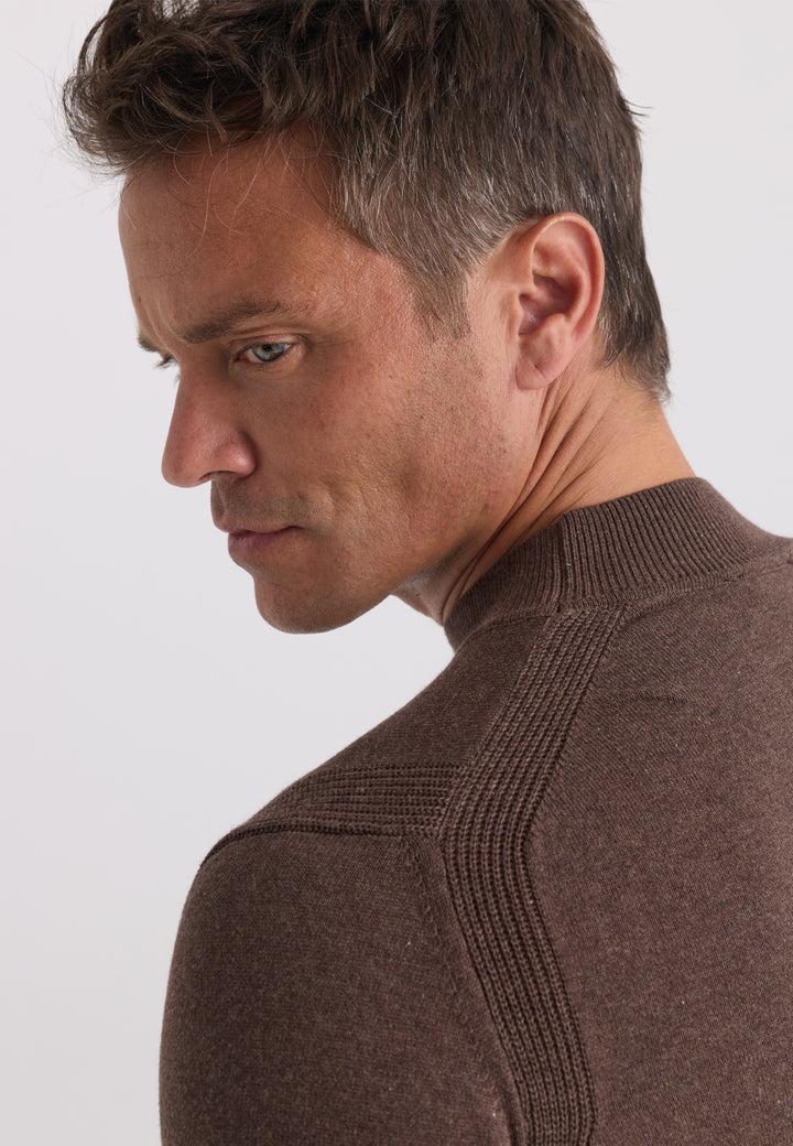 Men’s Half-Turtleneck Cotton Pullover
