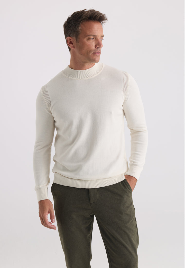 Men’s Half-Turtleneck Cotton Pullover