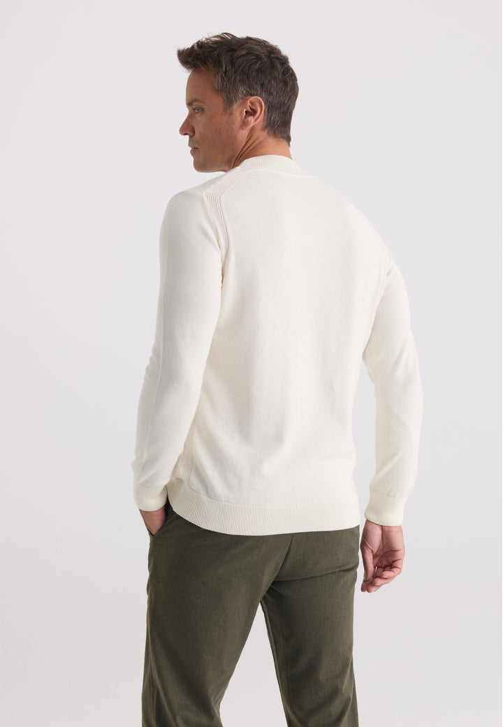 Men’s Half-Turtleneck Cotton Pullover