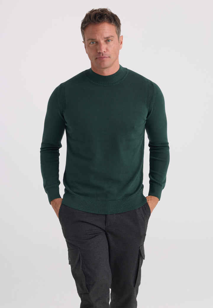 Men’s Half-Turtleneck Cotton Pullover