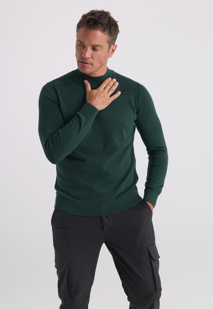 Men’s Half-Turtleneck Cotton Pullover