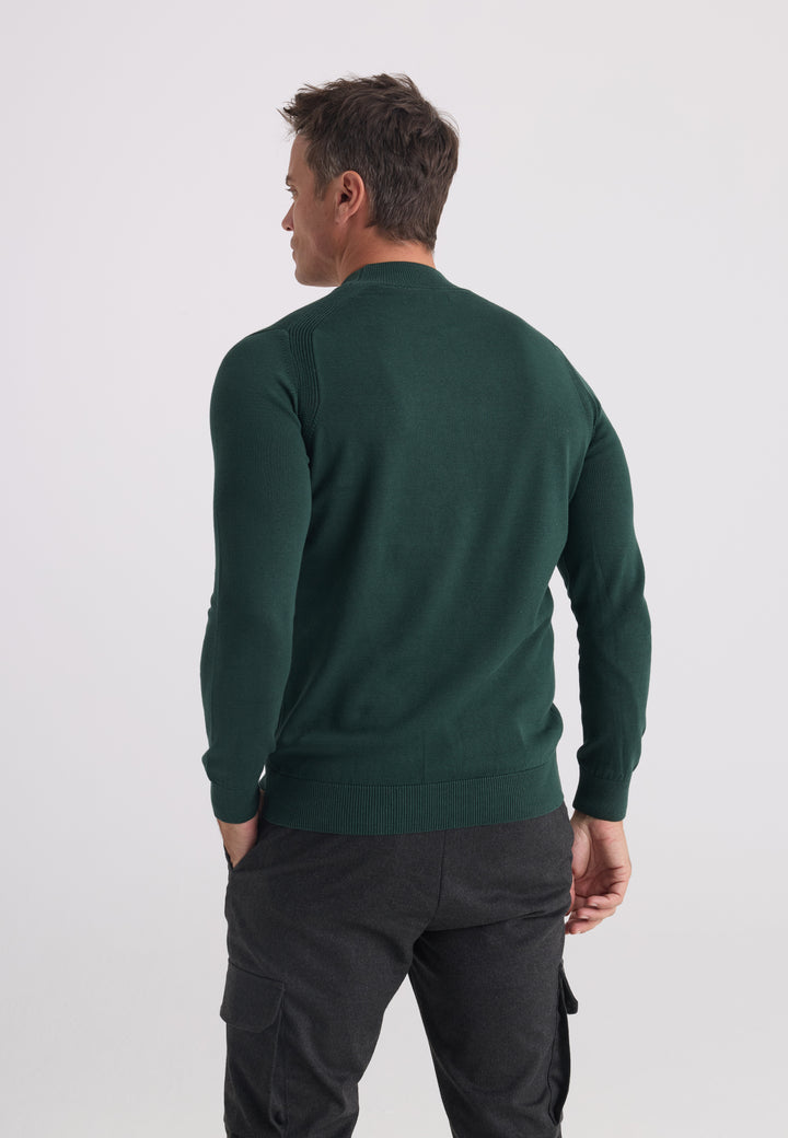 Men’s Half-Turtleneck Cotton Pullover