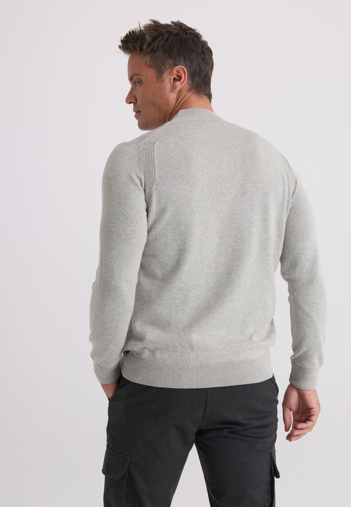 Men’s Half-Turtleneck Cotton Pullover