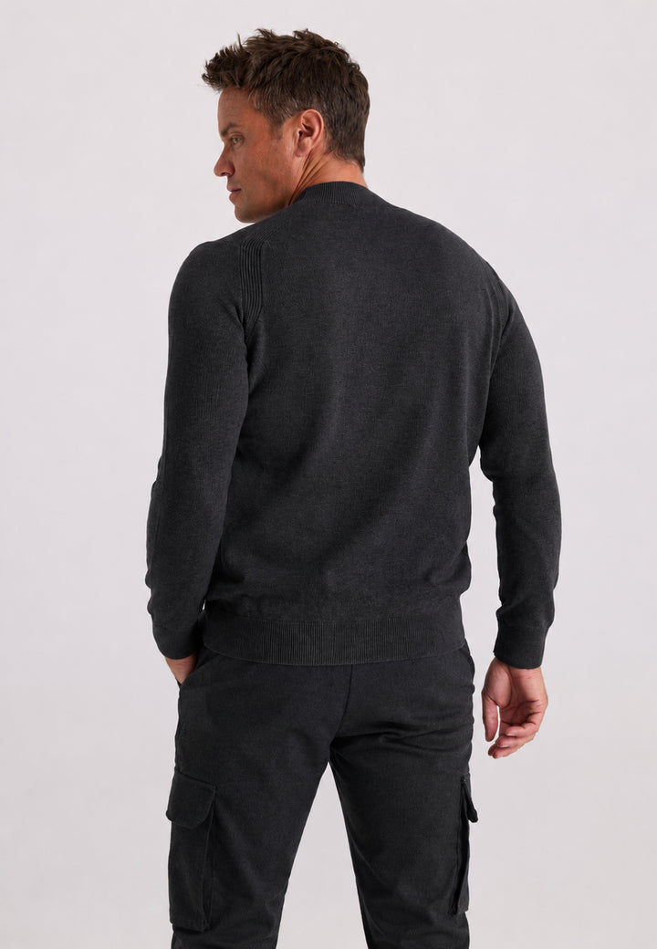 Men’s Half-Turtleneck Cotton Pullover