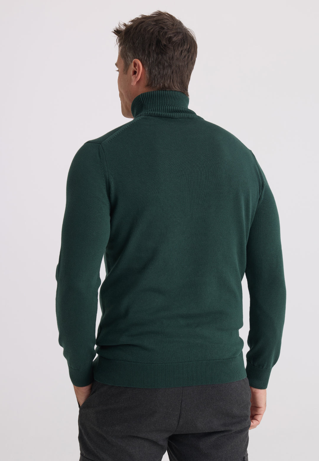 Men’s Cotton Turtleneck Pullover