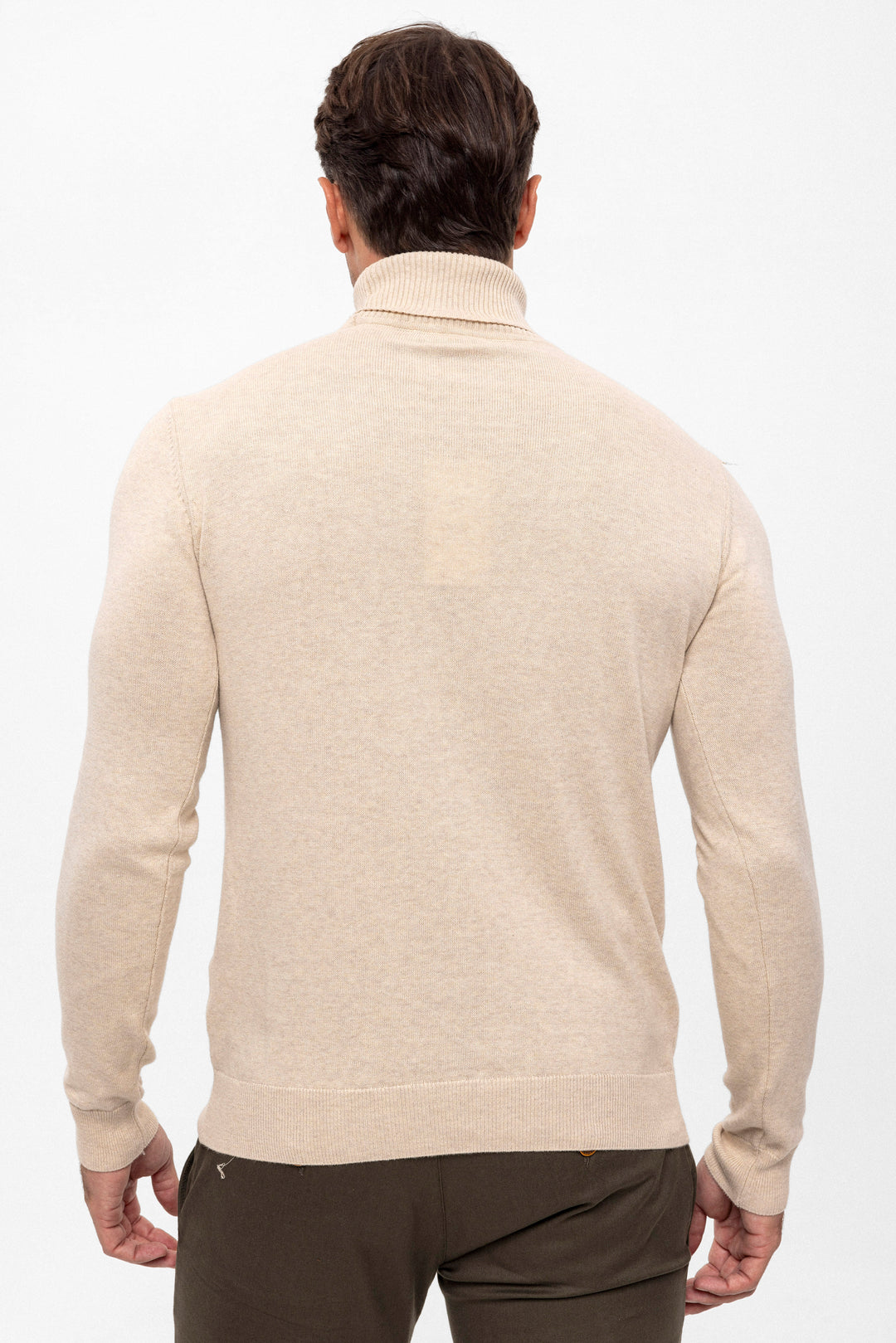 Men’s Cotton Turtleneck Pullover