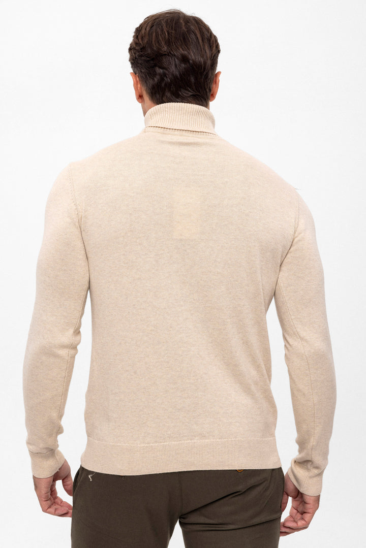 Men’s Cotton Turtleneck Pullover