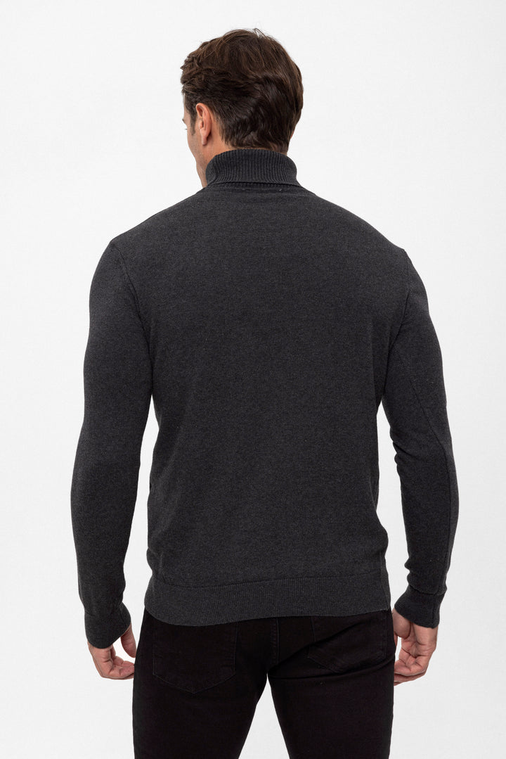 Men’s Cotton Turtleneck Pullover
