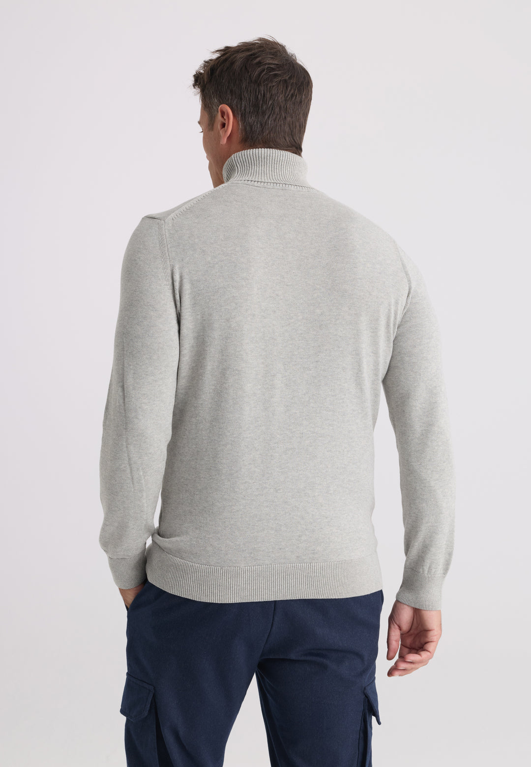Men’s Cotton Turtleneck Pullover